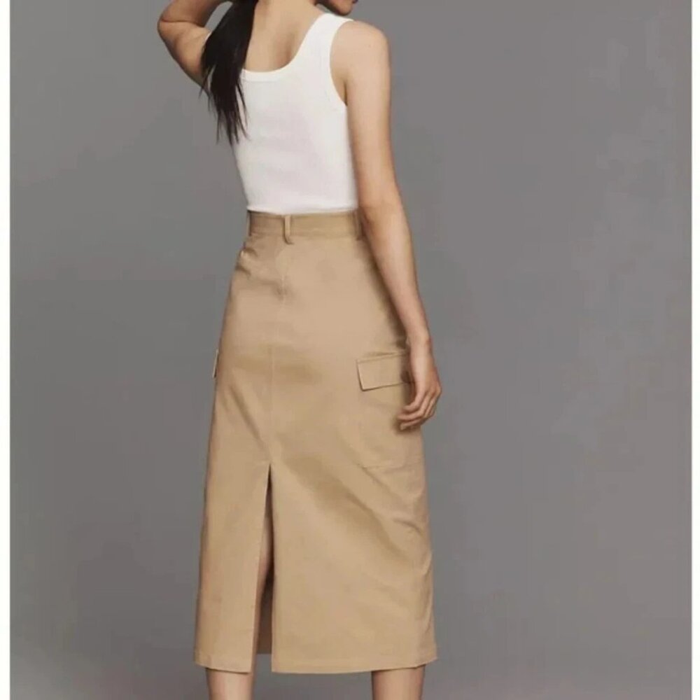Anthropologie Mare Mare TANK CARGO Sleeveless Mockable Midi Dress XXS